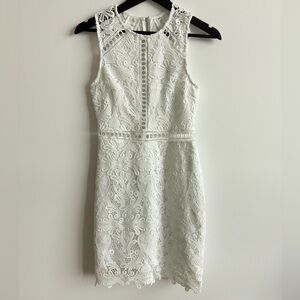 Lulu's White Lace Mini Dress